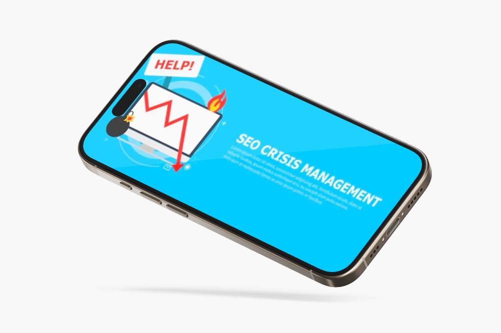 Horizontal iPhone 15 Pro Max Mockup The Top 10 SEO Issues an Audit Can Uncover