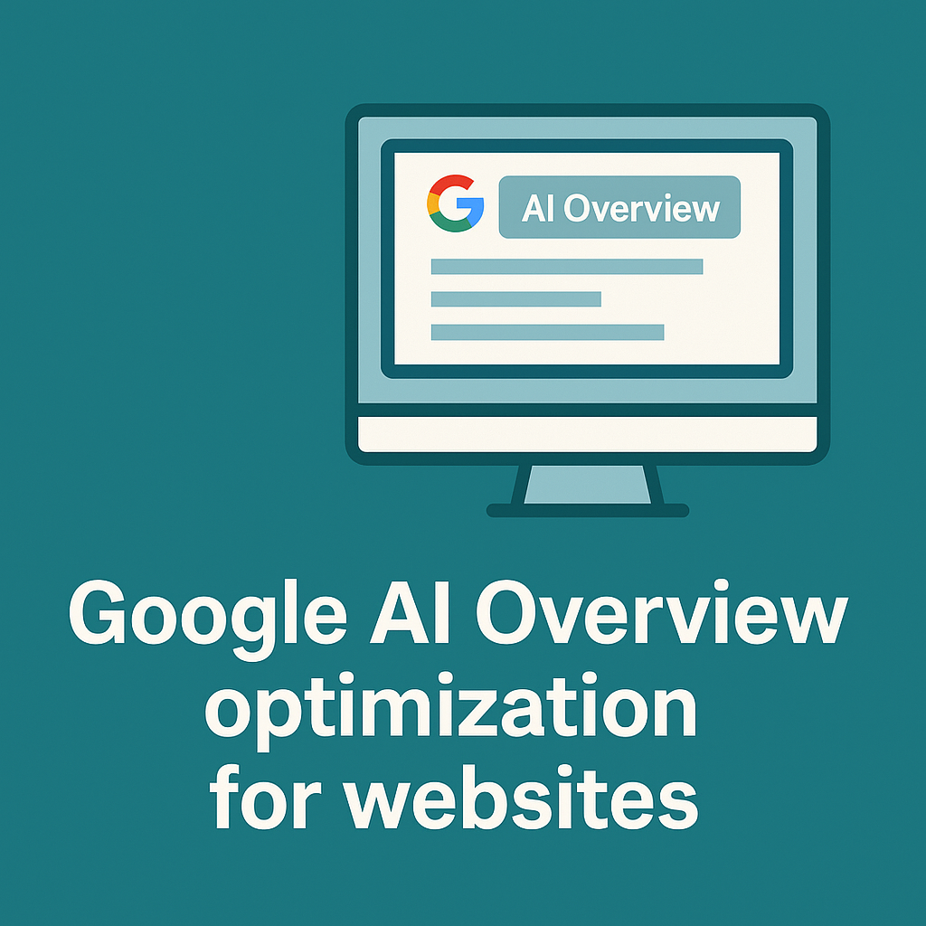 AI Overview image Google AI Overview optimization for websites Logo